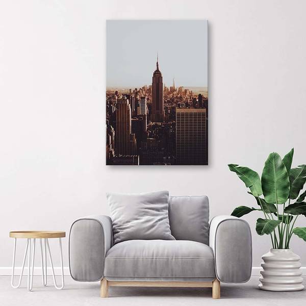 Tableau déco new york empire state 70 x 100 cm