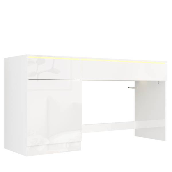 Schreibtisch BA1250M Ⅱ Weiß - Holzwerkstoff - 50 x 78 x 120 cm