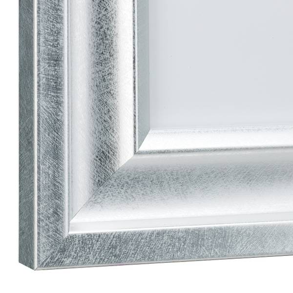 Bilderrahmen 15x20 cm 2er Set Silber - PVC - 22 x 27 x 2 cm
