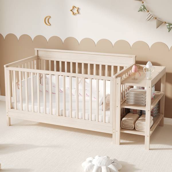 Babybett SafeNatur Ⅰ Braun - Kiefer - 75 x 90 x 185 cm