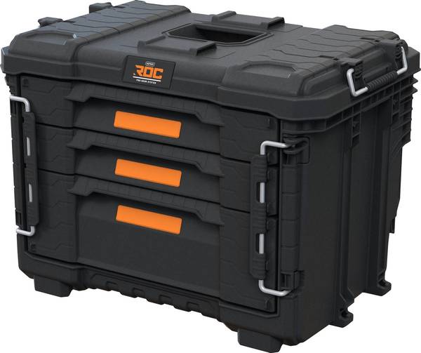 Werkstattwagen ProGear Schwarz - Kunststoff - 48 x 79 x 65 cm