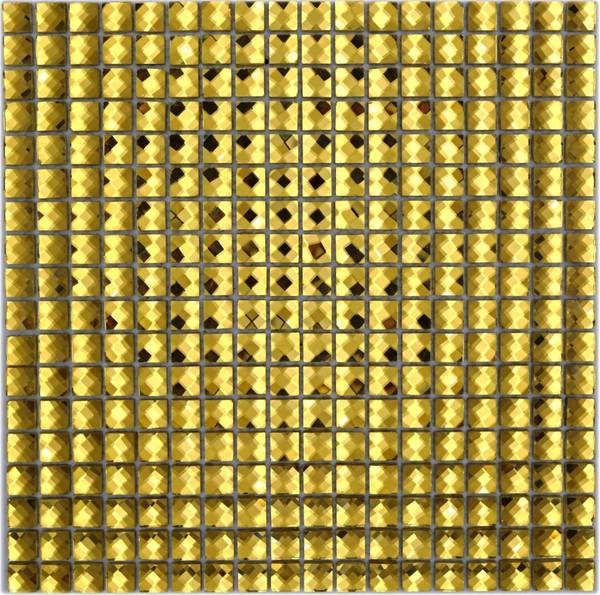 Mosaikfliesen 130-GO821 Gold - Glas - 30 x 30 x 30 cm