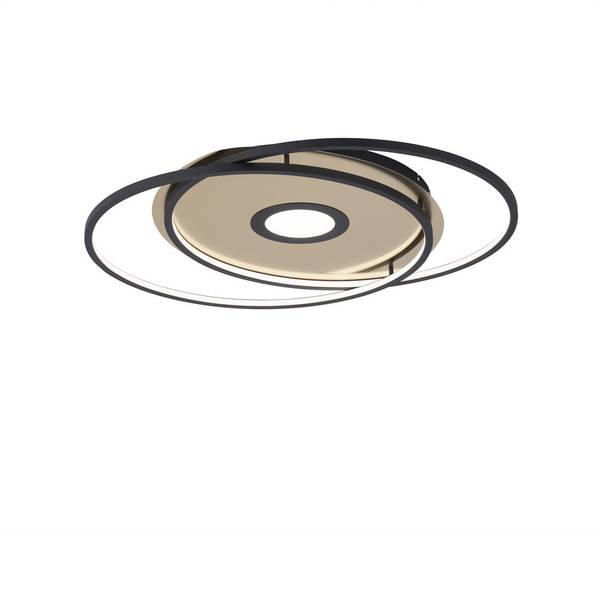 LED Deckenlampe rund Q-AMIRA Smart Home Schwarz
