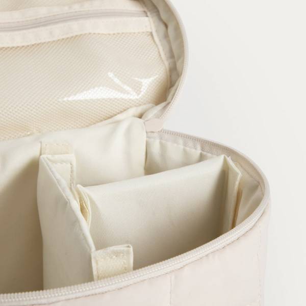 Kosmetiktasche BELARI Beige - Textil - 13 x 13 x 21 cm