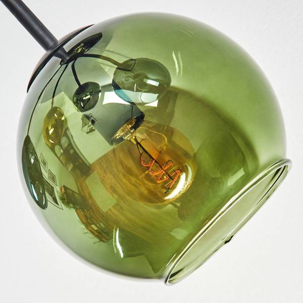 Deckenleuchte Cesaro Blau - Gold - Grün - Aluminium - Klarglas - 32 x 29 x 105 cm