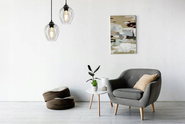Fendt I Pendelleuchte Schwarz - Aluminium - Klarglas - Farbglas - Kristallglas - 15 x 100 x 15 cm