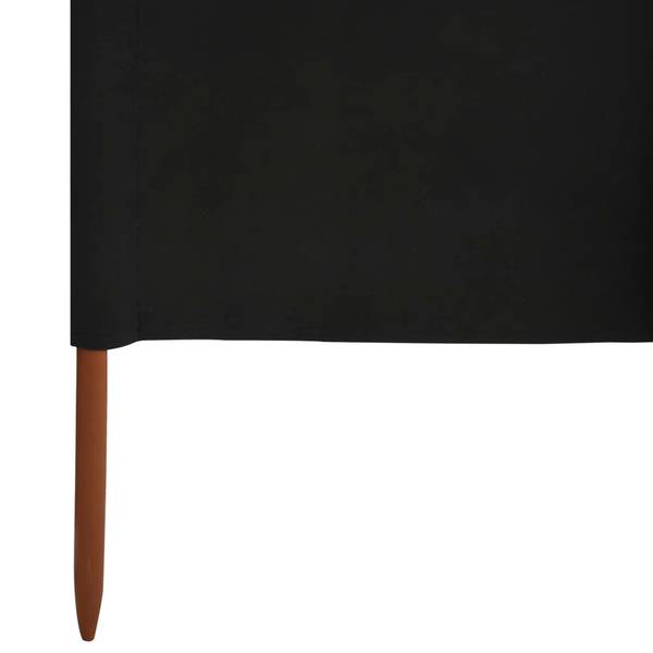 Windschutz 3000901-3 Schwarz - Polyester - 1 x 160 x 800 cm