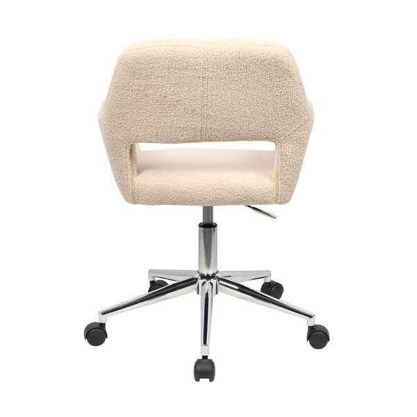 Schreibtischstuhl JILL Weiß - Textil - 56 x 85 x 42 cm