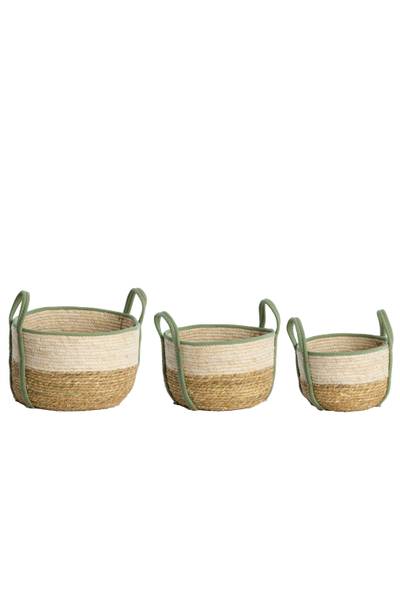 Aufbewahrungskorb KINSALE Braun - Naturfaser - 33 x 23 x 33 cm