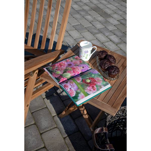 Tuintafel Bine bruin - massief hout - 50 x 50 x 50 cm