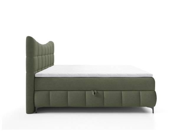 Boxspringbett CHARLES Grün - Breite: 164 cm