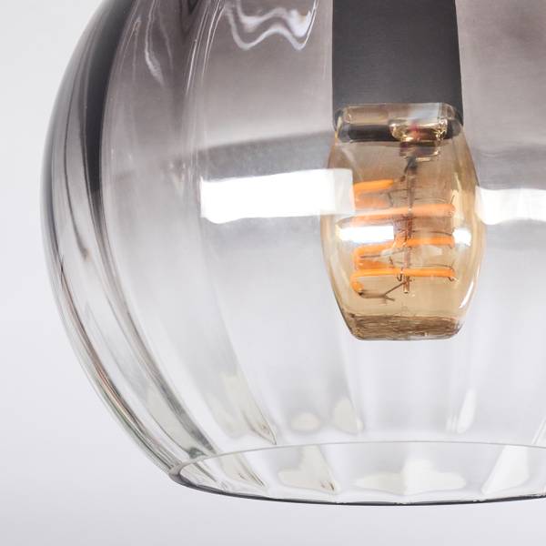 Deckenleuchte Cesaro Grau - Metall - 100 x 40 x 100 cm