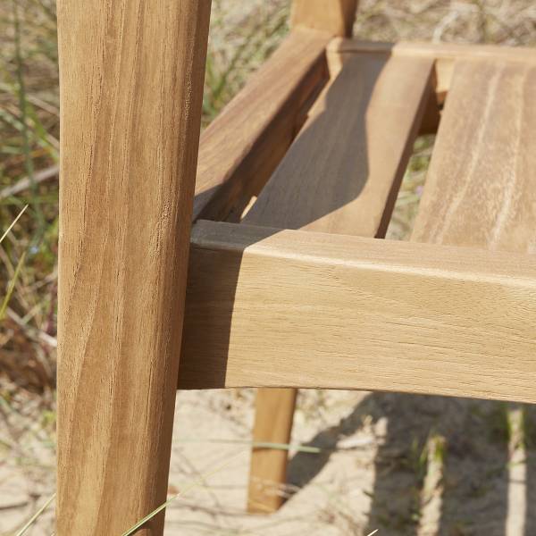 Gartenstuhl Beige - Massivholz - 48 x 80 x 45 cm
