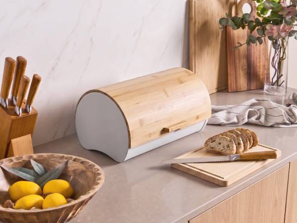 Boîte SAVEUR Marron - Blanc - Métal - 38 x 20 x 24 cm