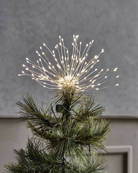 Weihnachtsbaumstern GLOW Silber - Metall - 30 x 30 x 100 cm