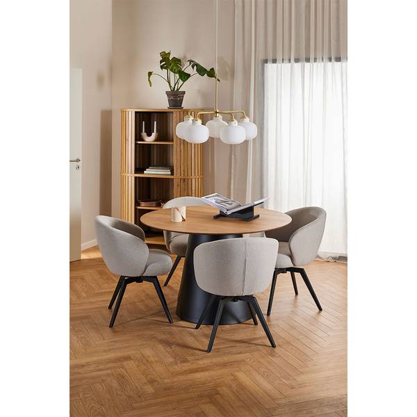 Esstisch Soli Beige - Holz teilmassiv - 120 x 75 x 120 cm