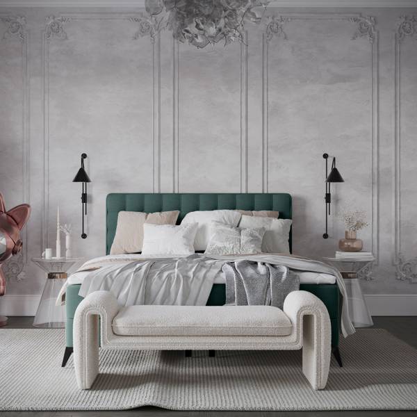 Boxspringbett Annakie Grün - Liegefläche Breite: 180 cm