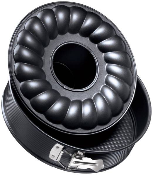 Zenker Springform Flach-& Rohrboden 28cm Schwarz - Metall - 28 x 29 x 9 cm