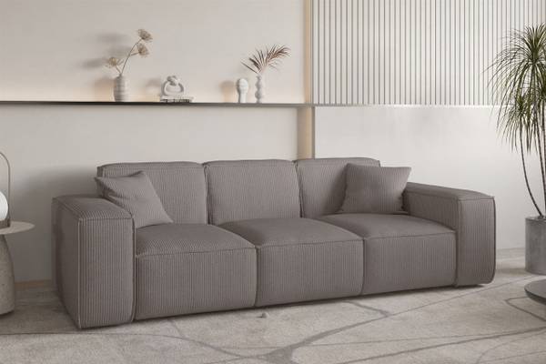 Sofaset CELES PREMIUM 3-1-1 Stoff Scala Taupe - 225 x 88 cm