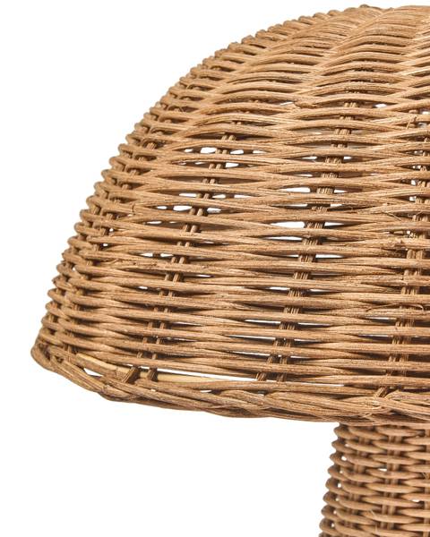 Tafellamp ALERO blauw - rotan - 31 x 35 x 31 cm