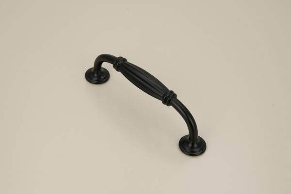 Möbelgriff Miral Schwarz - Metall - 2 x 4 x 12 cm