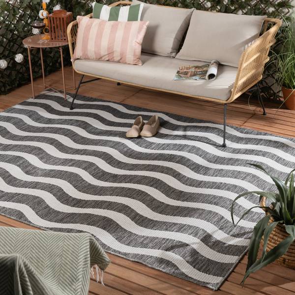 Tapis  Waves Gris - 80 x 150 cm