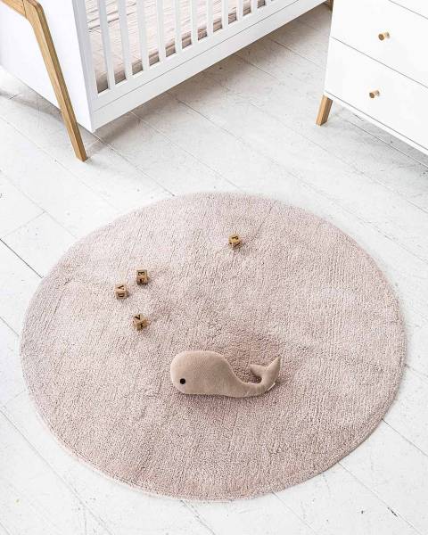 Kindervloerkleed Circle roze - textiel - 120 x 1 x 120 cm