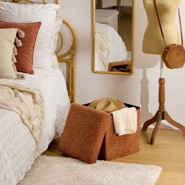Hocker OXIA Gelb - Holzwerkstoff - 38 x 38 x 38 cm