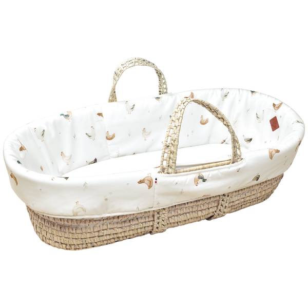 Komplettes Babykorb Set Gallina Beige - Textil - 42 x 26 x 84 cm