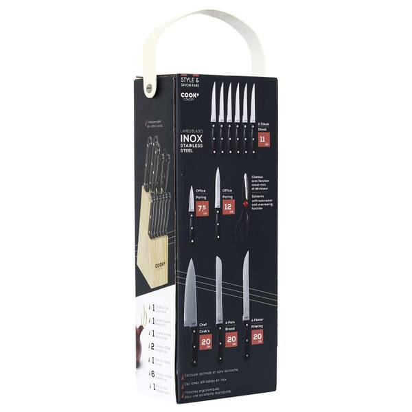 Messerset Cook Concept 12er Set Metall - Kunststoff - 14 x 37 x 9 cm