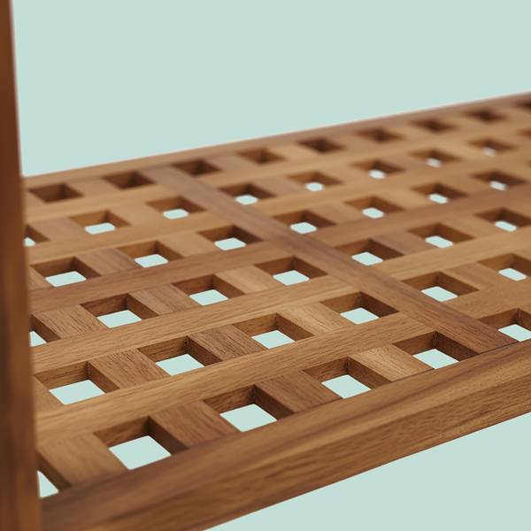Schuhregal aus Walnuss mit 3 Ebenen Braun - Holzwerkstoff - 69 x 46 x 26 cm