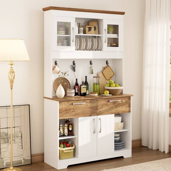 Sideboard Eurynom Ⅵ Braun - Weiß - Holzwerkstoff - 106 x 177 x 39 cm