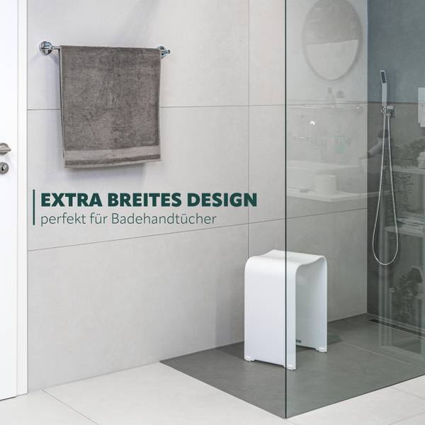 Badetuchstange Lucente 91668 Silber - Metall - 65 x 6 x 7 cm