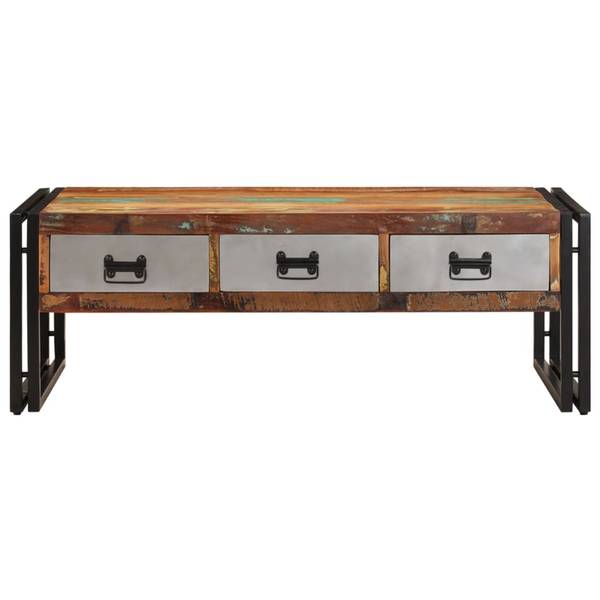 Couchtisch D705 Braun - Massivholz - 50 x 35 x 100 cm