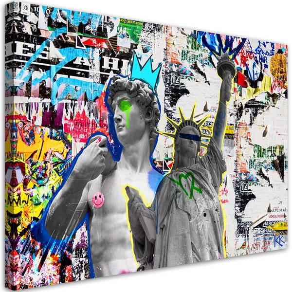 Canvas schilderij Straatkunst 120 x 80 cm