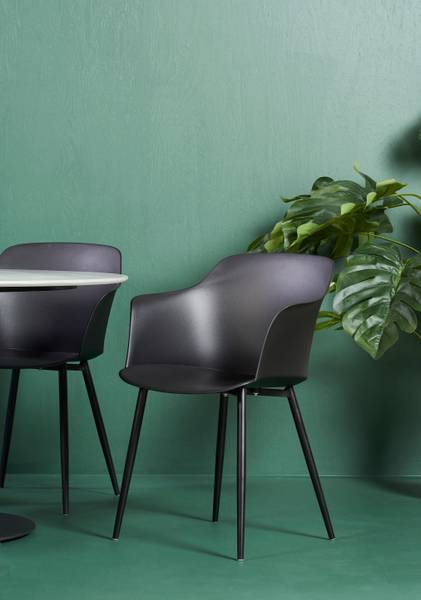 Chaise de jardin CAMILLA Noir - Métal - 58 x 1 x 1 cm