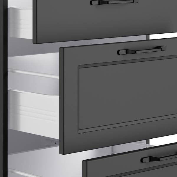 Auszugsunterschrank MONTERREY-03-214 Grau - Holzwerkstoff - 120 x 86 x 60 cm