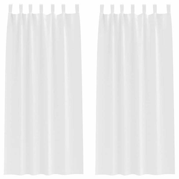 Blackout-Vorhänge 3044628-14 (2er Set) Reinweiß - Tiefe: 225 cm