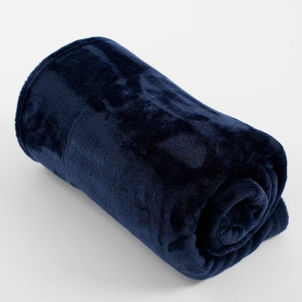 Plaid Mica donkerblauw
