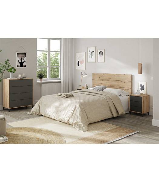 Kommode Enzo Braun - Holzwerkstoff - 40 x 94 x 78 cm