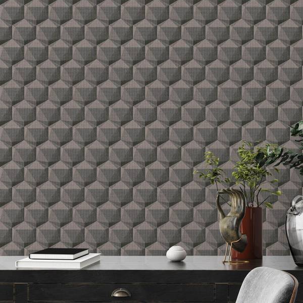 Vliestapete 387482-GU Grau - Kunststoff - 53 x 1 x 1005 cm