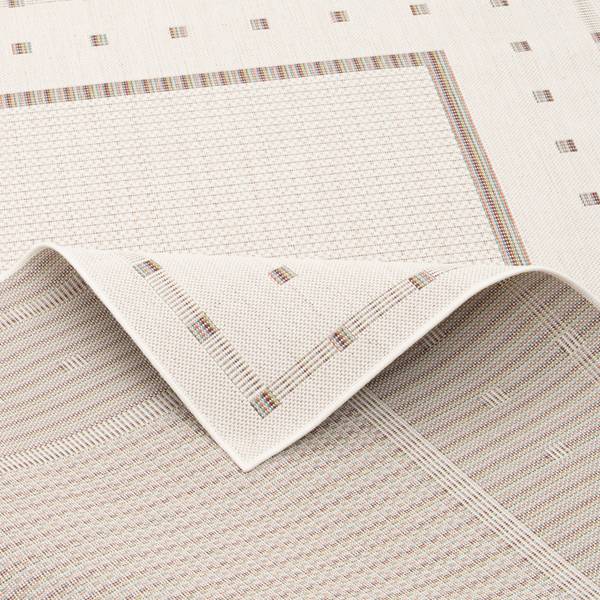 In & Outdoor Teppich  Campus Bordüre Beige - Textil - 80 x 1 x 150 cm