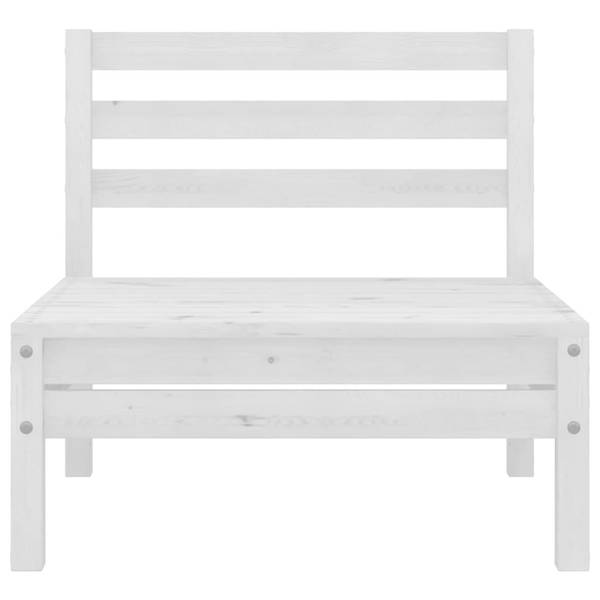 Middenbank 3008459-7 Set van 2 wit - grenenhout - 64 x 63 x 64 cm