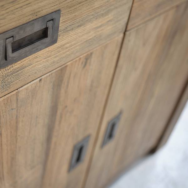 Buffet CARGO Beige - Massivholz - 100 x 90 x 50 cm