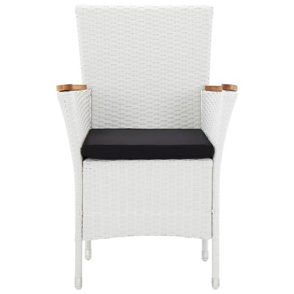 Eethoek Voor Buiten 45980 (9-delig) polyester - acacia - polyethyleen - 90 x 75 x 190 cm