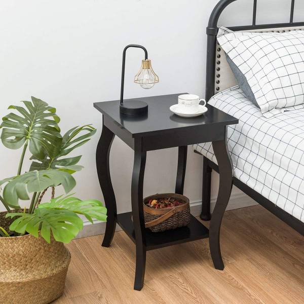 Nachttisch HW56557(2er Set) Schwarz