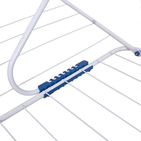 Radiatorrek blauw - wit - staal - 175 x 29 x 55 cm