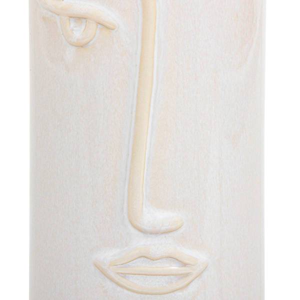 Vase SOLEYA Weiß - Keramik - 11 x 25 x 11 cm