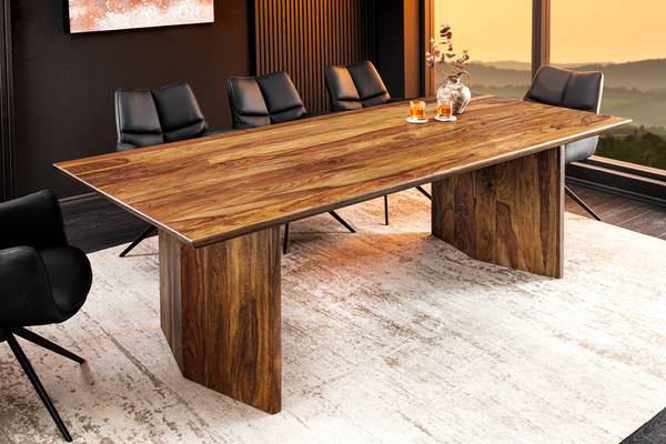 Esstisch DIAMOND Braun - Sheesham - 240 x 76 x 100 cm
