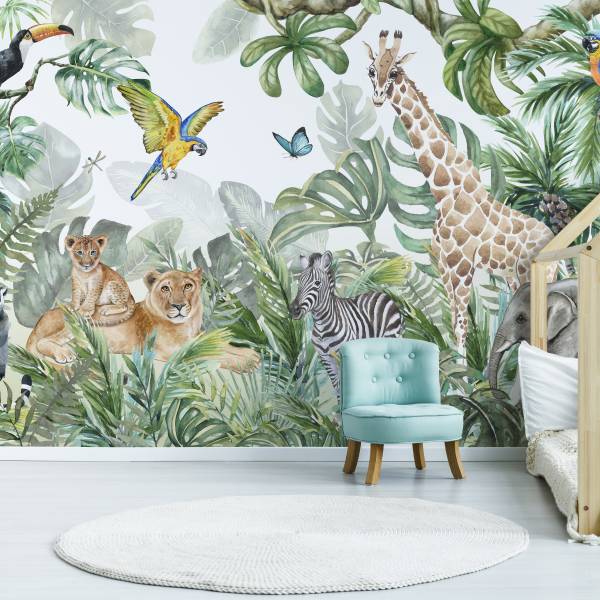 Papier Peint ANIMAUX Plantes Nature 315 x 210 x 210 cm